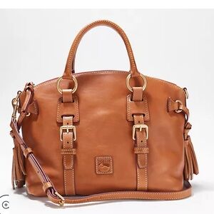 Dooney & Bourke Florentine Bristol Satchel-Natural